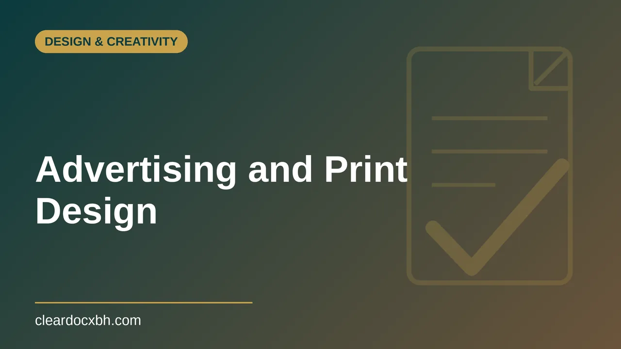 Advertising and Print Design in Bahrain