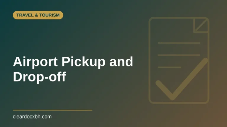Airport Pickup and Drop-off in Bahrain