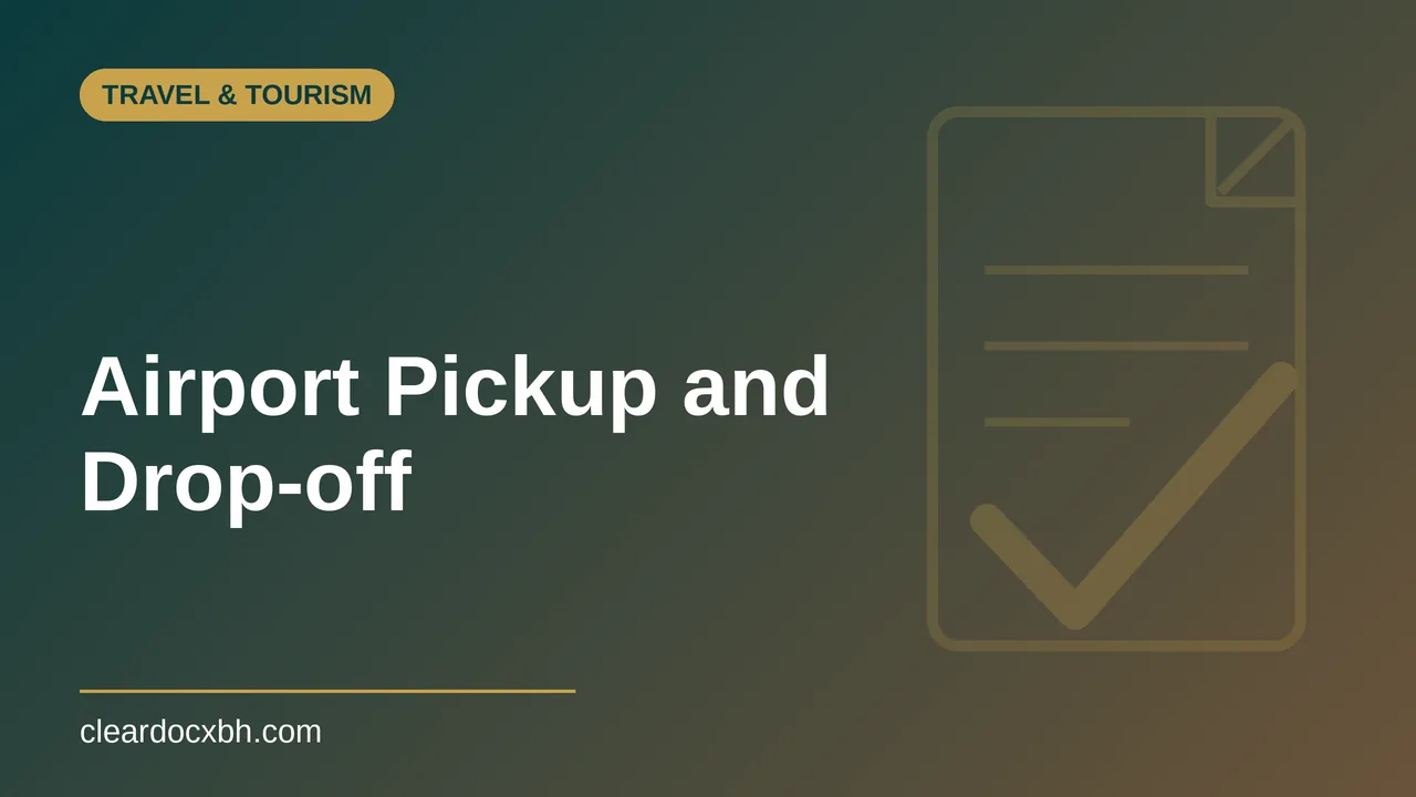 Airport Pickup and Drop-off in Bahrain