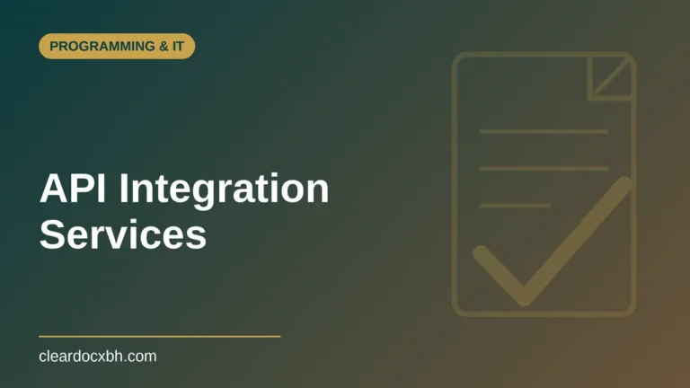 API Integration Services in Bahrain
