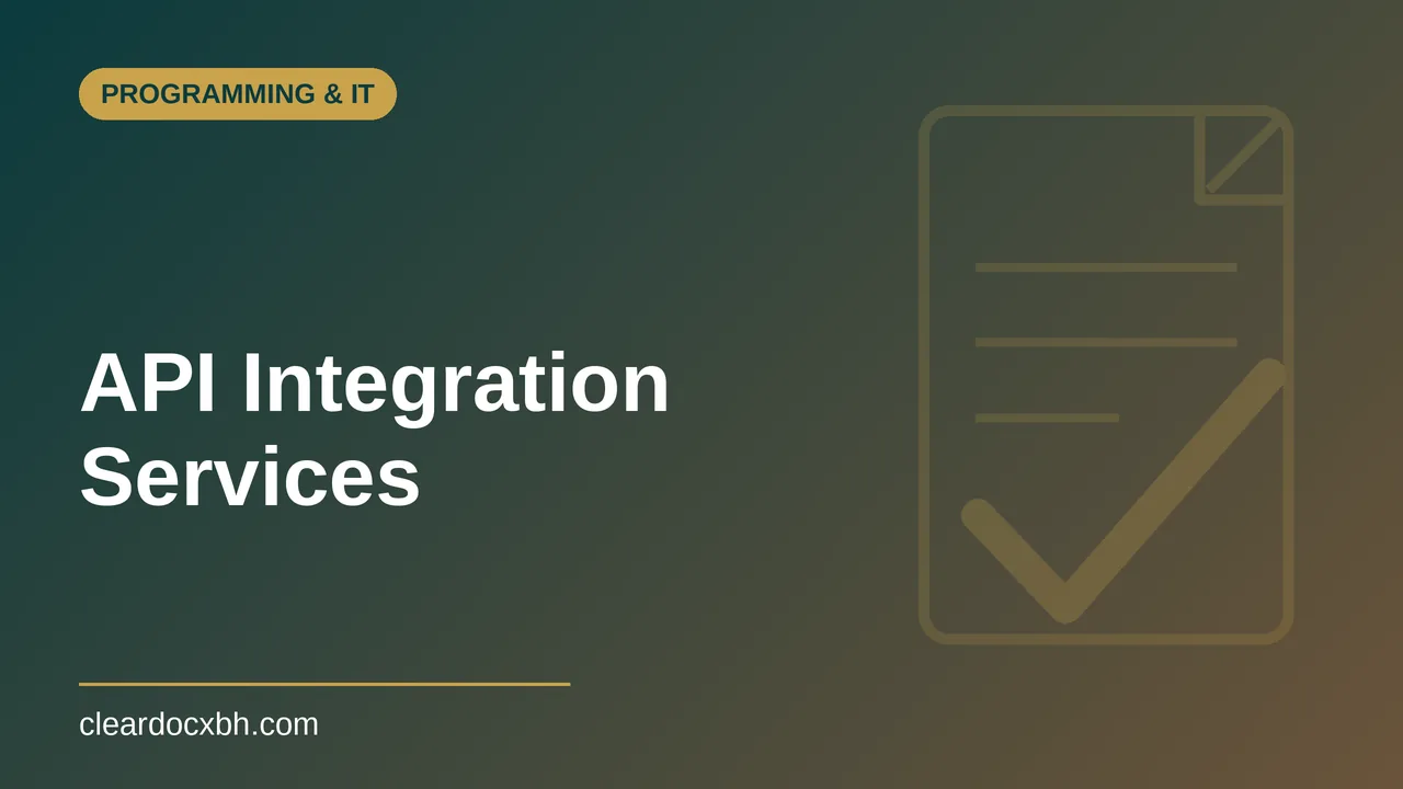 API Integration Services in Bahrain