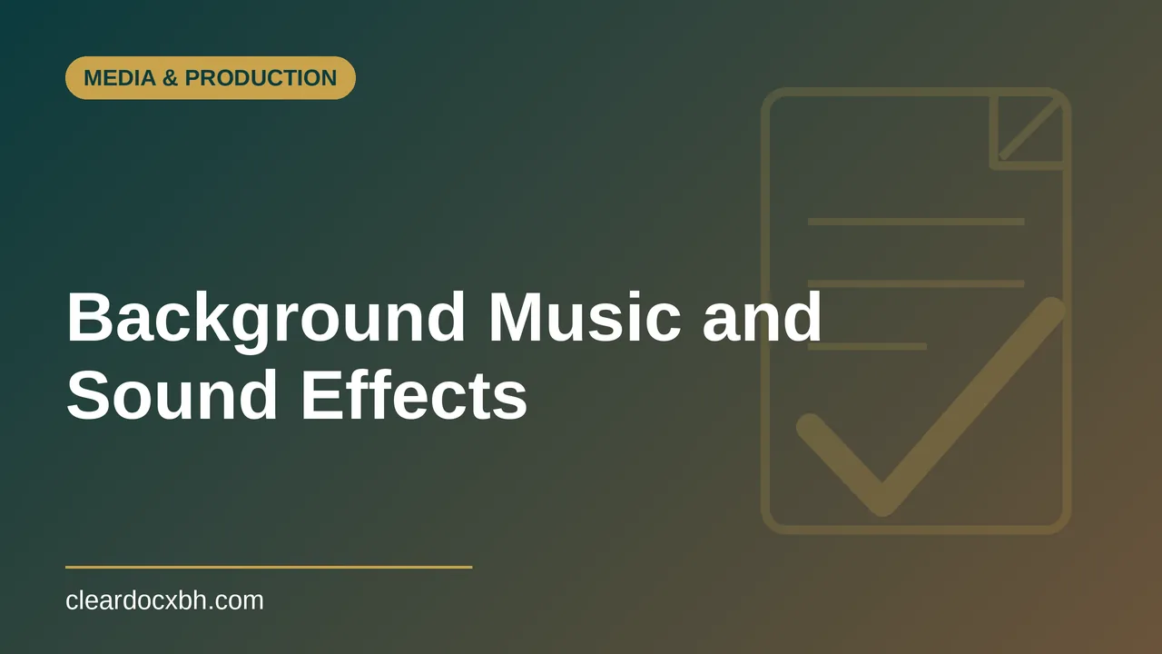 Background Music and Sound Effects in Bahrain