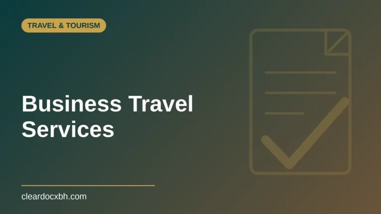 Business Travel Services in Bahrain
