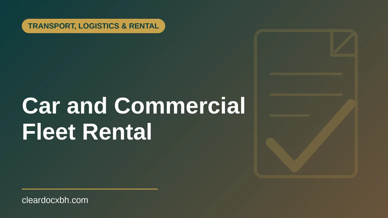 Car and Commercial Fleet Rental in Bahrain