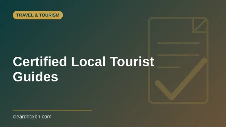 Certified Local Tourist Guides in Bahrain