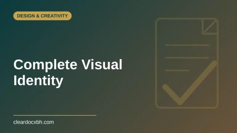 Complete Visual Identity in Bahrain