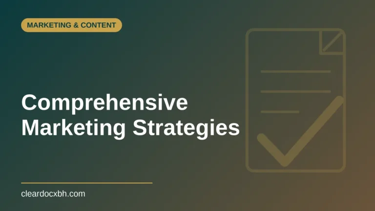 Comprehensive Marketing Strategies in Bahrain