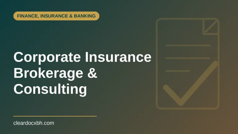 Corporate Insurance Brokerage and Consulting in Bahrain