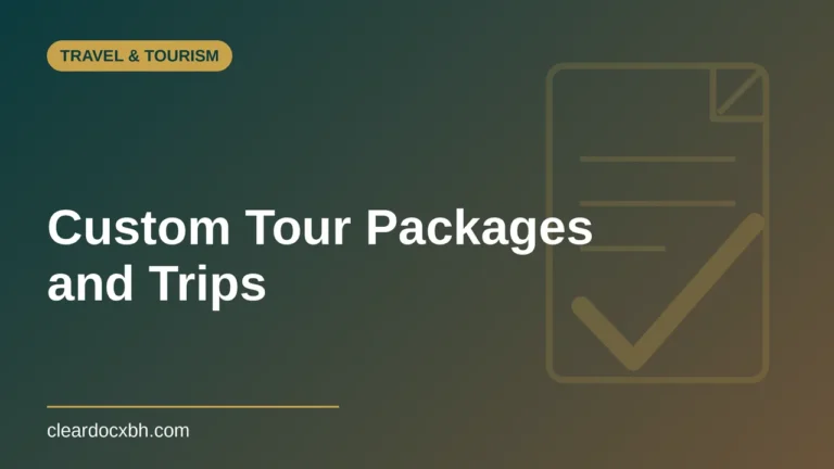 Custom Tour Packages and Trips in Bahrain