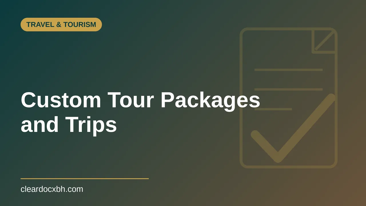 Custom Tour Packages and Trips in Bahrain