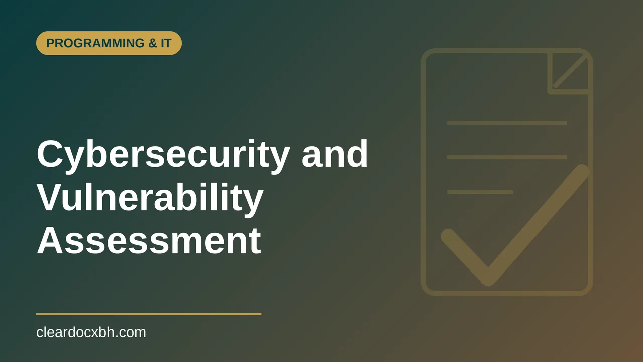 Cybersecurity and Vulnerability Assessment in Bahrain