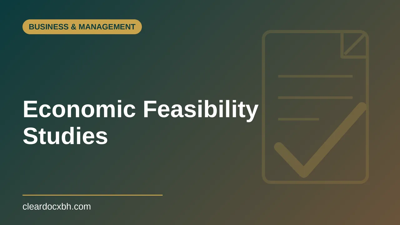 Economic Feasibility Studies in Bahrain