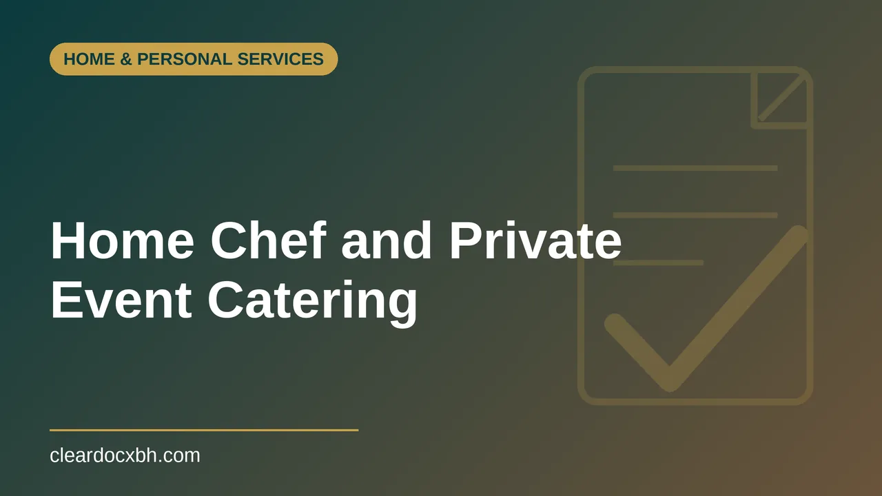 Home Chef and Private Event Catering in Bahrain