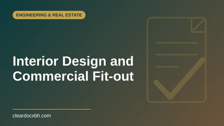 Interior Design and Commercial Fit-out in Bahrain