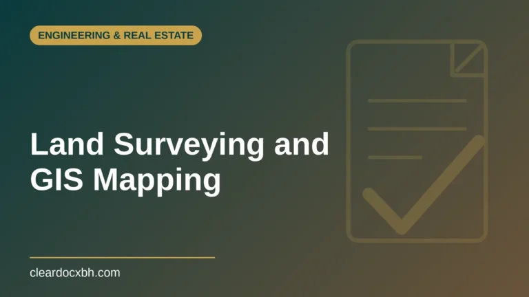 Land Surveying and GIS Mapping in Bahrain