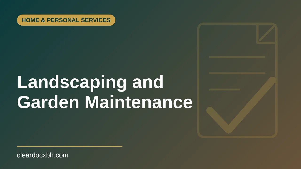 Landscaping and Garden Maintenance in Bahrain