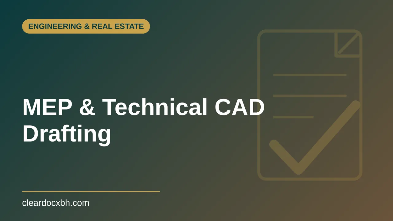 MEP and Technical CAD Drafting in Bahrain