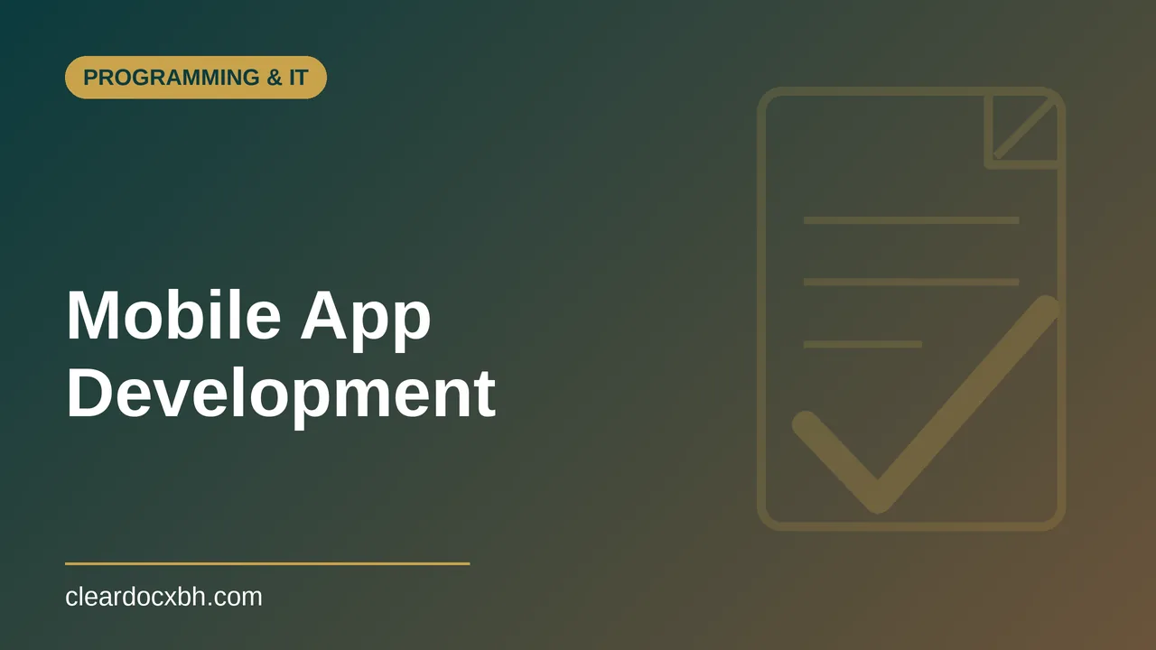 Mobile App Development in Bahrain