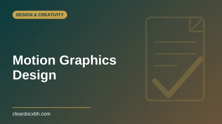 Motion Graphics Design in Bahrain