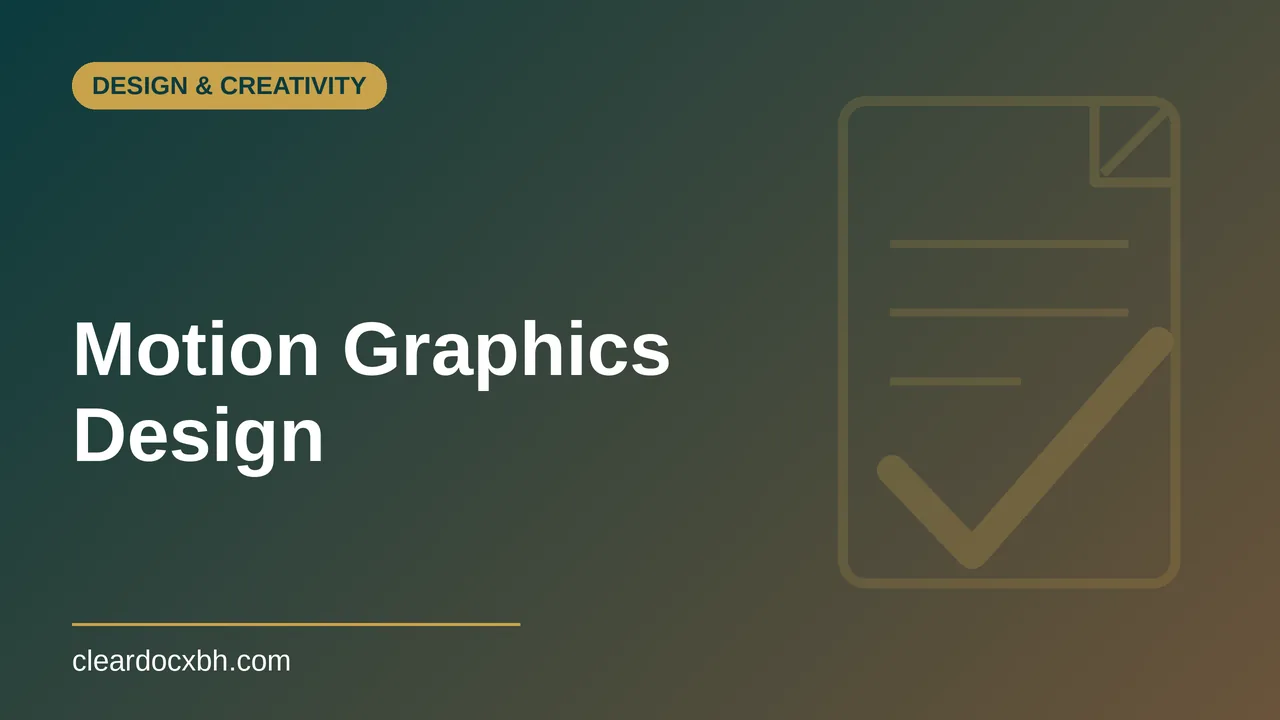 Motion Graphics Design in Bahrain