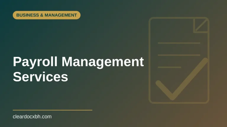 Payroll Management Services in Bahrain