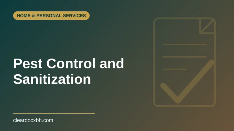 Pest Control and Sanitization in Bahrain