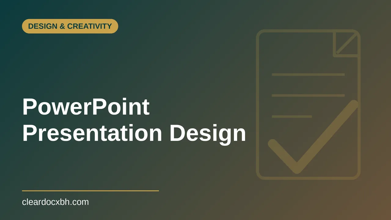 PowerPoint Presentation Design in Bahrain