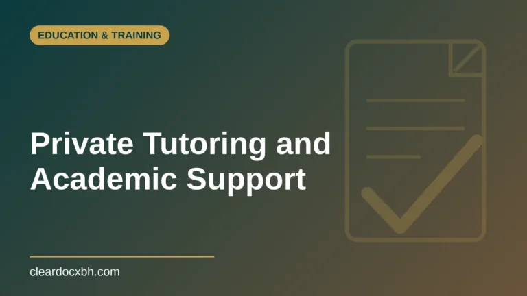 Private Tutoring and Academic Support in Bahrain