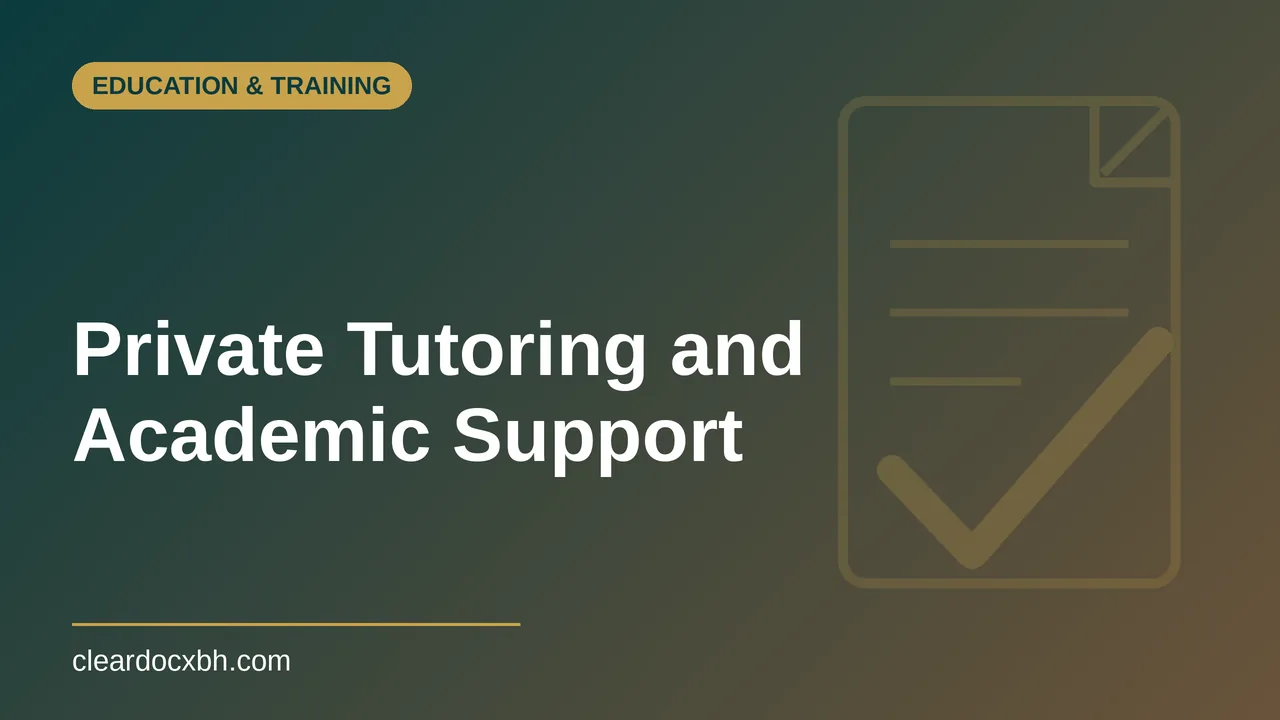 Private Tutoring and Academic Support in Bahrain