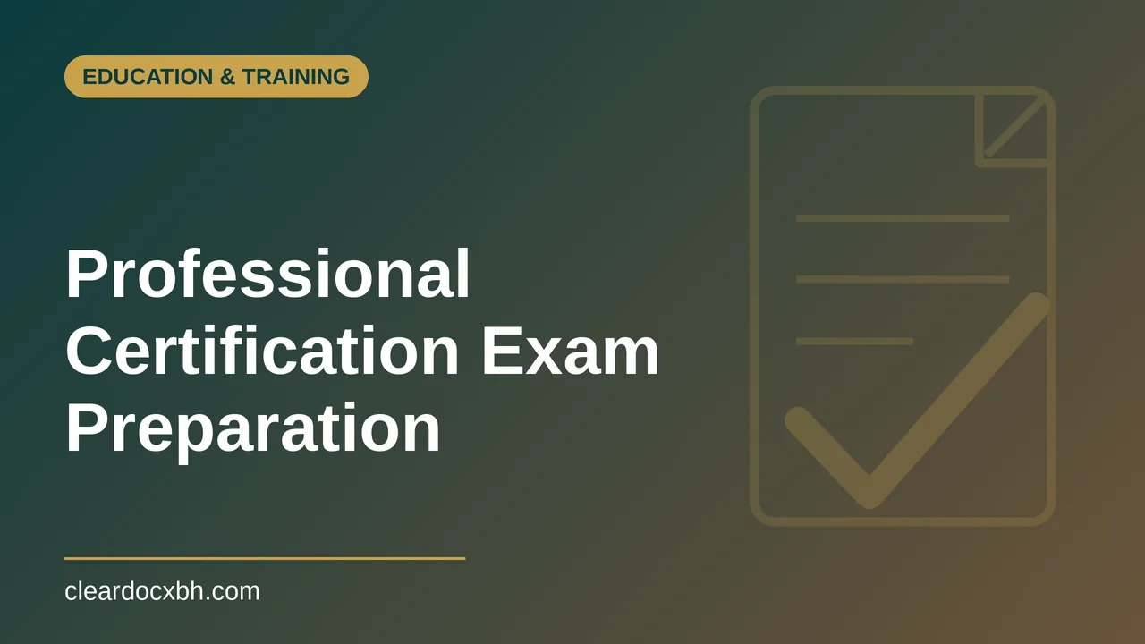 Professional Certification Exam Preparation in Bahrain