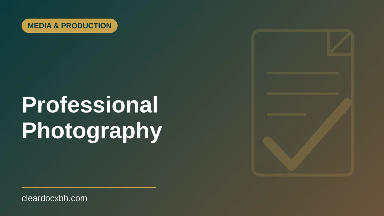 Professional Photography in Bahrain