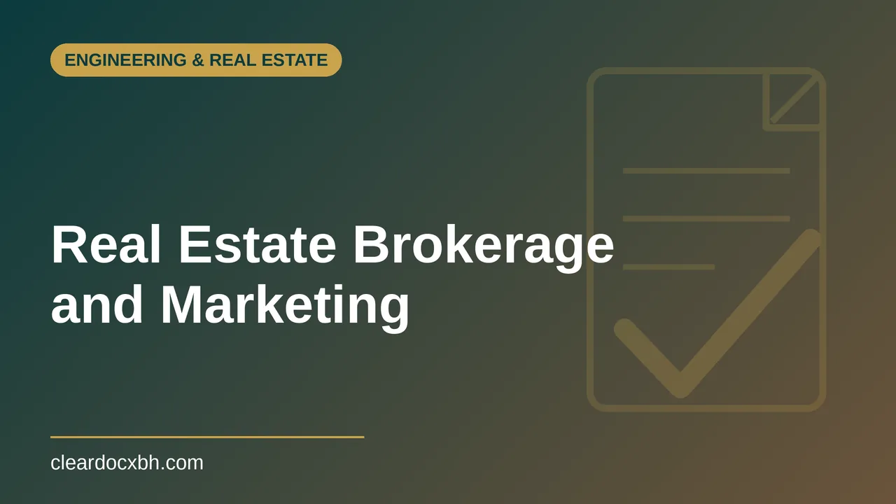 Real Estate Brokerage and Marketing in Bahrain