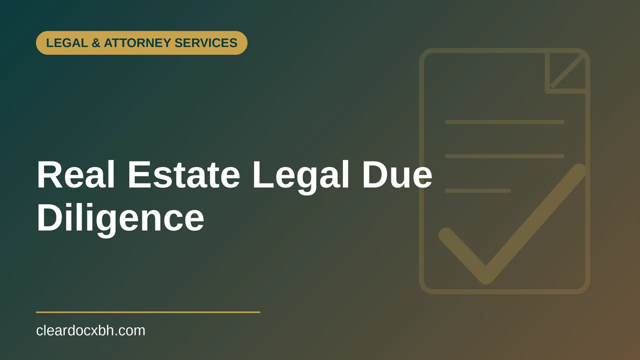 Real Estate Legal Due Diligence in Bahrain