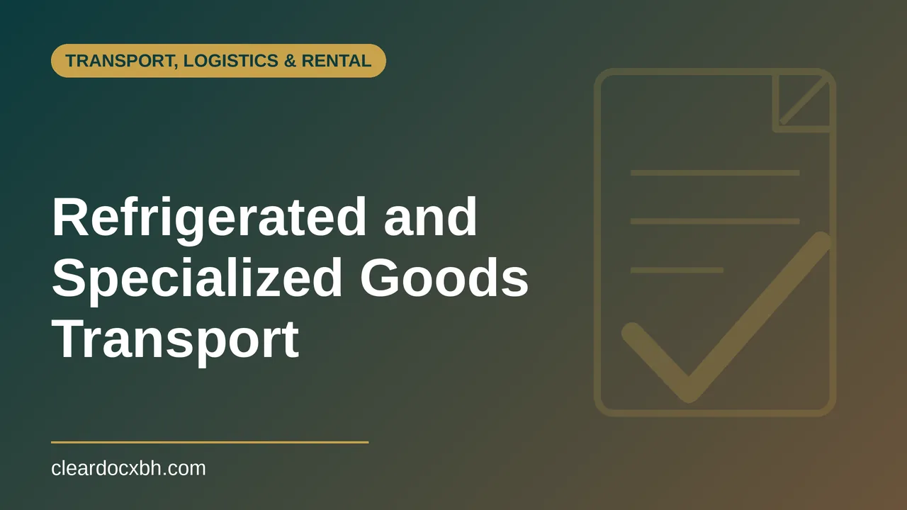 Refrigerated and Specialized Goods Transport in Bahrain