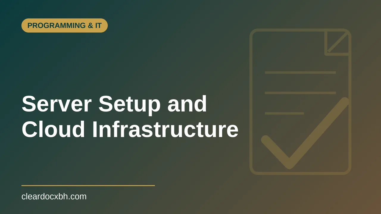 Server Setup and Cloud Infrastructure in Bahrain