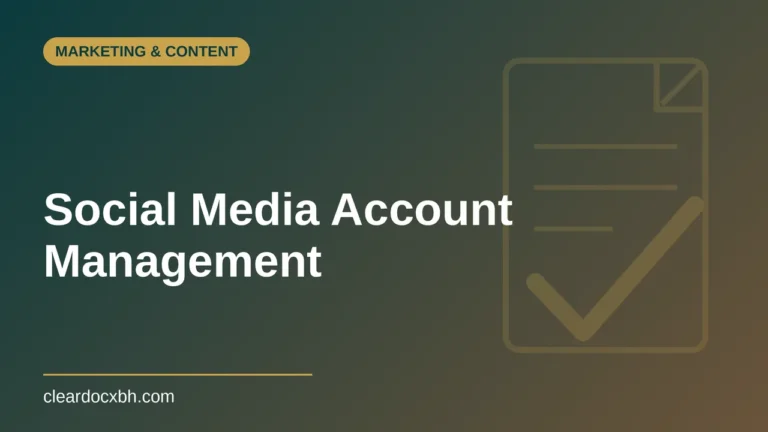 Social Media Account Management in Bahrain