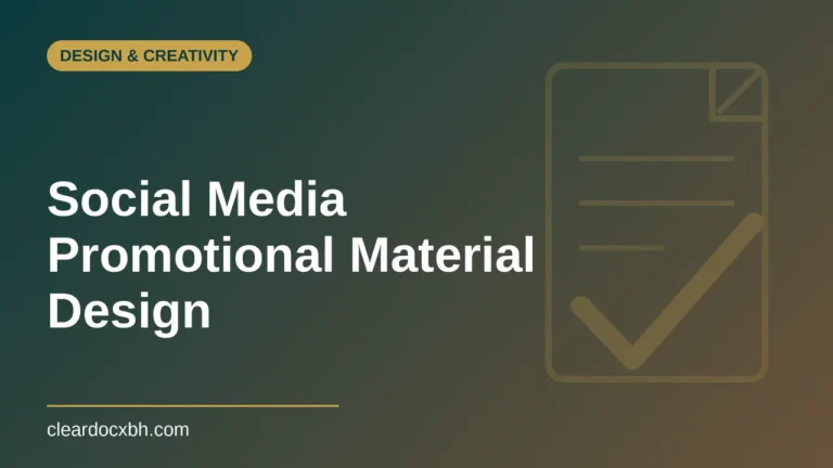 Social Media Promotional Material Design in Bahrain