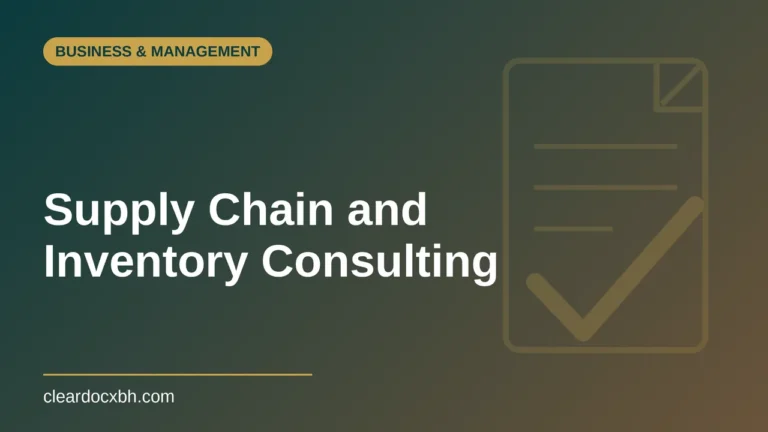 Supply Chain and Inventory Consulting in Bahrain