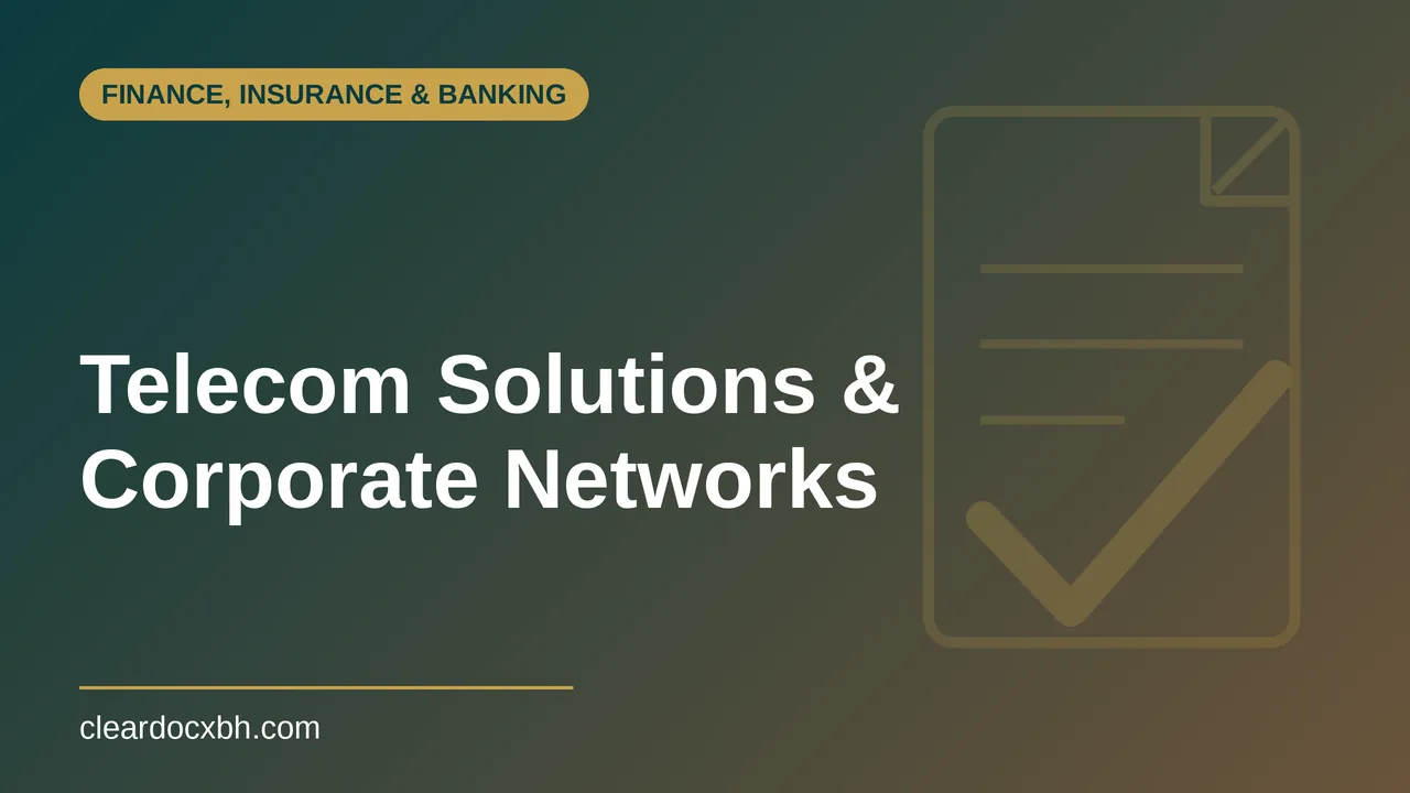 Telecom Solutions and Corporate Networks in Bahrain