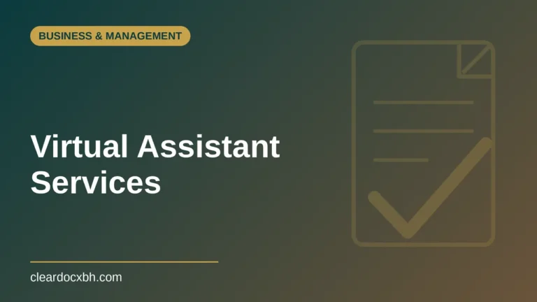 Virtual Assistant Services in Bahrain