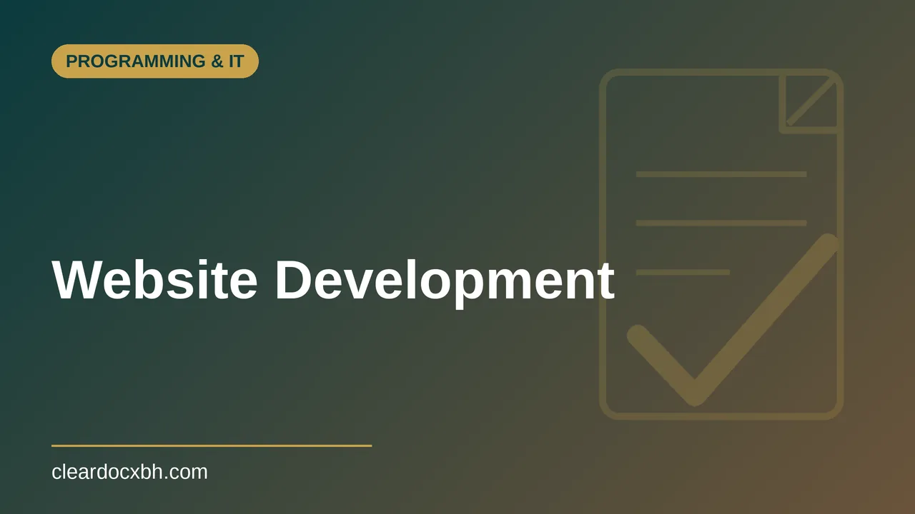 Website Development in Bahrain