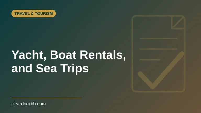 Yacht, Boat Rentals and Sea Trips in Bahrain